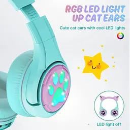 Дитячі навушники Riwbox CF9 Robot Cat Ear - мініатюра 4