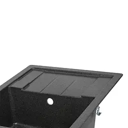 Кухонна мийка Lidz 650x500/200 GRF-13 (LIDZGRF13650500200), Графит - мініатюра 5