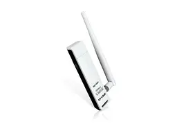 Мережевий адаптер USB TP-LINK TL-WN722N, білий, до 150 Мбіт/с, 802.11n, WPS, USB 2.0, антена, що знімається