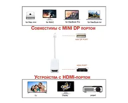 Перехідник HDL Mini DP to HDTV Adaptor 00052 0.18 м - мініатюра 2