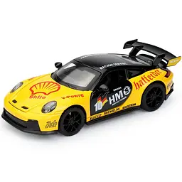 Автомодель Porsche 911 GT3 RS 1:32 металева інерція світло звук відкриваються двері капот багажник колекційна машинка