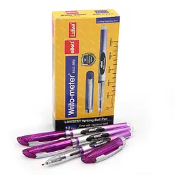 Набор масляных ручек Ellott Writo-meter фиолетовые 10 км, 12 шт. 8048ET-VIO