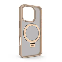 Чехол для Apple iPhone 16 Pro, Unit Stand, бежевый, MagSafe, противоударный защитный чехол-панель с подставкой, поддержкой магнитных держателей и беспроводной зарядки, защита всего корпуса, силикон + поликарбонат, ArmorStandart (ARM82256)