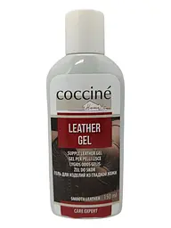 Гель для гладкої шкіри Coccine Leather Gel, безбарвний — живлення та блиск шкіряних виробів, 150 мл