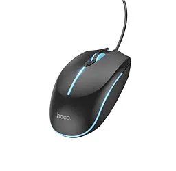Комп'ютерна миша Hoco GM37 Wonderful GaXiaoming LuXiaominous Wired Mouse Black - мініатюра 3