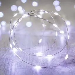Гірлянда на батарейках роса 2в1 Niki Light 10 метрів 100 лед пульт 8 режимів гірлянда від батерейок та USB Біла - мініатюра 8
