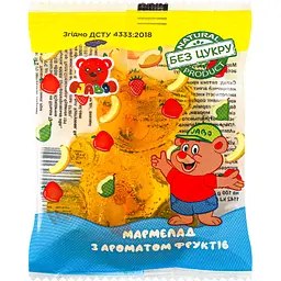 Мармелад Jabo з ароматом фруктів без цукру 30 г - мініатюра 3