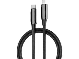 Кабель ColorWay Flexible PVC Type-C to Type-C 5A 2м Black (CW-CBPDCC070-BK)