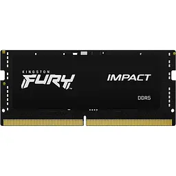Пристрій для ноутбуків Kingston Fury 16 GB SO-DIMM DDR5 4800 MHz Impact (KF548S38IB-16) - мініатюра 2