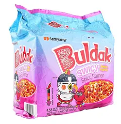 Локшина Samyang Buldak Swicy Sweet and Spicy Chicken Flavored Ramen Noodles 5шт х 130г - мініатюра 4