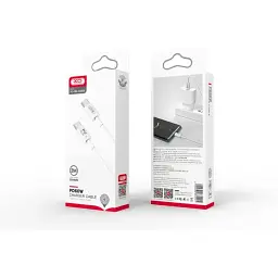 Кабель XO NB-Q190B USB C - USB C 60 W 2 м білий - мініатюра 2