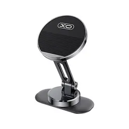 Автотримач XO C150 Magnetic 360° rotating holder with metal base Чорний - мініатюра 5