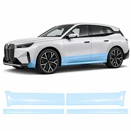 Антигравійна захисна бронеплівка за лекалами для BMW iX I20 2021- нижня зона кузова та пороги