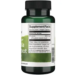 Корінь родіоли рожевої Swanson Rhodiola Rosea Root 400 mg Full Spectrum 100 капсул - мініатюра 2