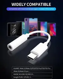 Перехідник Celebrat D8 Type C to Aux Adaptor - мініатюра 3