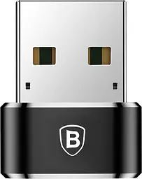 Перехідник Baseus USB to USB-C Female Black (CAAOTG-01) [76681] - мініатюра 3