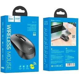 Бездротова миша Hoco GM14 Platinum 2.4G Business Wireless Mouse Black - мініатюра 5