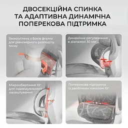 Офісне крісло Sihoo M59AS Mesh Gray (M59AS-M301) - мініатюра 11