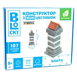 Конструктор керамічний з міні цегли BLOCKY Башта Strateg (31022)