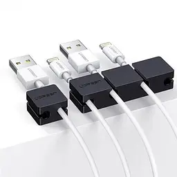 Органайзер для кабеля Ugreen Cable Holder Clips Black (LP208) - мініатюра 2