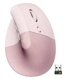 Бездротова миша Logitech Lift Vertical Ergonomic Mouse Wireless/Bluetooth Rose (910-006478)