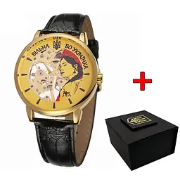 Жіночий наручний годинник 022 Gold-Black Mechanic Вільна бо Українка Awarder acs0031866 - мініатюра 2