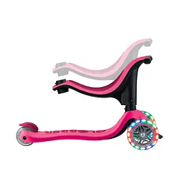 Самокат Globber Go Up Sporty 360 колеса з підсвіткою фуксія (456-610) - мініатюра 7