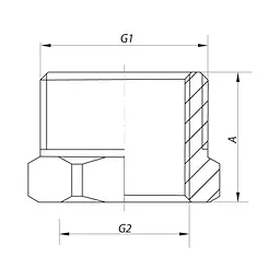Футорка Koer 1-1 / 4 "x2" Kf.F1220 KF0090 - мініатюра 2