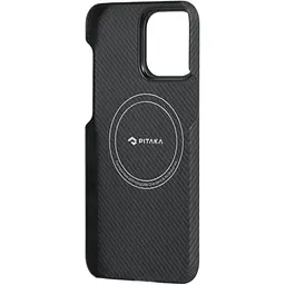 Чохол-накладка Pitaka MagEZ Case 4 Twill 600D Black/Grey для iPhone 15 Pro Max (KI1501PMA) - мініатюра 4