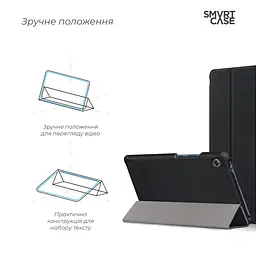 Чохол-книжка на планшет HUAWEI MatePad T8 8", Smart Case, black, підставка для планшета 8 , шкіряний, мікрофібра, на магніті, ArmorStandart (ARM58598) - мініатюра 4
