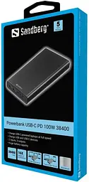 Портативне зарядне УМБ Sandberg PD 38400 mAh 100 W 20 В/5 А 420-63 - мініатюра 2