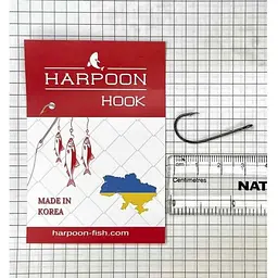 Гачки одинарні HARPOON 1/0 (5шт/уп) BIG EAR