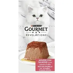 Паштет для котів Purina Gourmet Revelations мус з лососем 2х57 г (7613287071217) - мініатюра 3