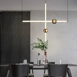 Led світильник Tube&Ball із латунною кулькою у двох формах Line.F Сторона Вертикальна