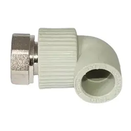 Кутник PPR комбінований з накидною гайкою VITOPlast Ø 20х1/2" 30412 - мініатюра 3