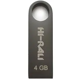 Флеш накопичувач USB 4Gb Hi-Rali Shuttle чорний USB 2.0 (HI-4GBSHBK)