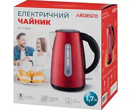 Електрочайник Ardesto EKL-F300R 1.7 л червоний - мініатюра 5
