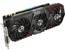 Відеокарта MSI GTX 1080Ti 11Gb Gaming Trio (GTX 1080 Ti GAMING TR) (GDDR5X, 352 bit, PCI-E 3.0 x16) Б/в - мініатюра 2