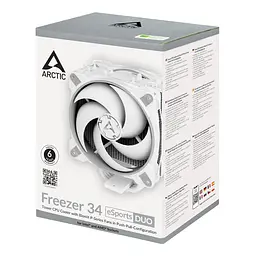 Кулер для процесора Arctic Freezer 34 eSports DUO Grey/White (ACFRE00074A) only intel (ACFRE00074A/only intel) Б/в - мініатюра 10