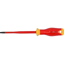 Викрутка з шліцом Yato Torx діелектрична ізольована T25х125/223 мм оголений шліц 17 мм (YT-282672)