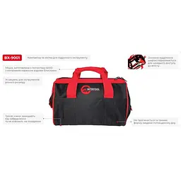 Сумка для інструментів текстильна на 14 кишень чорна INTERTOOL BX-9001 - мініатюра 4