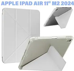 Чохол до планшета BeCover Ultra Slim Origami Transparent Apple iPad Air 11" M2/M3 (2024/2025) Gray (711390)