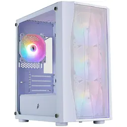 Корпус 1stPlayer X3-M-WH-4F1-W White без БЖ (X3-M-WH-4F1-W) - мініатюра 1
