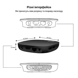 Смарт ТВ-приставка Tanix A3 2/16GB Android 10 (TBA30216B 3602) Чорна - мініатюра 9