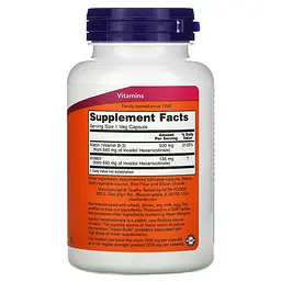 NOW Ніацин, Flush Free Niacin 500мг - 90 капсул - мініатюра 2