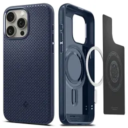 Чохол-накладка Spigen Mag Armor MagFit для Apple iPhone 15 Pro Max Navy Blue (ACS06598) - мініатюра 2