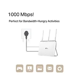 Адаптер Powerline TP-Link Powerline TL-PA7017P AV1000, 1xGE, Розетка (TL-PA7017P) - мініатюра 7