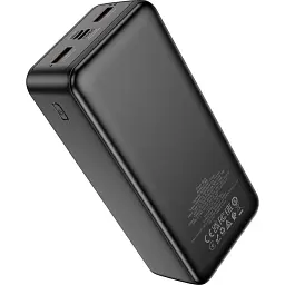 Зовнішній акумулятор Hoco J136B Sirui 30000mAh 22.5W Black (634854) [132905] - мініатюра 3