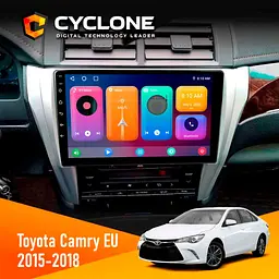 Штатна магнітола Toyota Camry 2015-2018 Cyclone C10-001 2x32 CPL Cyclone (НФ-00004522)
