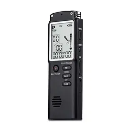 Диктофон цифровий з великим екраном Savetek GS-T60, пам'ять 32 Гб, стерео, акумуляторний (100321)